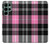 S3091 Pink Plaid Pattern Case For Samsung Galaxy S22 Ultra