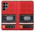 S3204 Red Cassette Recorder Graphic Case For Samsung Galaxy S22 Ultra