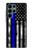 S3244 Thin Blue Line USA Case For Samsung Galaxy S22 Ultra