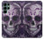 S3582 Purple Sugar Skull Case For Samsung Galaxy S22 Ultra