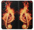 S0493 Music Note Burn Case For Samsung Galaxy A13 5G