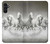 S0933 White Horses Case For Samsung Galaxy A13 5G