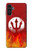 S2803 Fire Red Devil Spear Symbol Case For Samsung Galaxy A13 5G