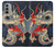 S2073 Japan Dragon Art Case For Motorola Moto G51 5G