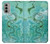 S2653 Dragon Green Turquoise Stone Graphic Case For Motorola Moto G51 5G