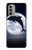 S3510 Dolphin Moon Night Case For Motorola Moto G51 5G