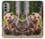 S3558 Bear Family Case For Motorola Moto G51 5G