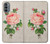 S3079 Vintage Pink Rose Case For Motorola Moto G31