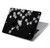 S2544 Japanese Kimono Style Black Flower Pattern Hard Case For MacBook Pro 14 M1-M5 A2442,A2779,A2992,A2918,A3112,A3185,A3401,A3434,A3112