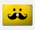 S1145 Yellow Mustache Sun Hard Case For MacBook Pro 16 M1,M2 (2021,2023) - A2485, A2780