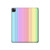 S3849 Colorful Vertical Colors Hard Case For iPad Pro 12.9 (2022,2021,2020,2018, 3rd, 4th, 5th, 6th)