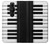 S3078 Black and White Piano Keyboard Case For Sony Xperia Pro-I