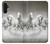 S0933 White Horses Case For Samsung Galaxy A13 4G