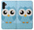 S3029 Cute Blue Owl Case For Samsung Galaxy A13 4G