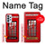 S0058 British Red Telephone Box Case For Samsung Galaxy A23