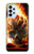 S0863 Hell Fire Skull Case For Samsung Galaxy A23