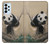 S2210 Panda Fluffy Art Painting Case For Samsung Galaxy A23