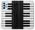 S3078 Black and White Piano Keyboard Case For Samsung Galaxy A23