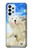 S3794 Arctic Polar Bear and Seal Paint Case For Samsung Galaxy A23
