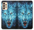 S0752 Blue Fire Grim Wolf Case For Samsung Galaxy A33 5G