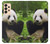 S1073 Panda Enjoy Eating Case For Samsung Galaxy A33 5G