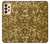 S3388 Gold Glitter Graphic Print Case For Samsung Galaxy A33 5G