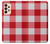 S3535 Red Gingham Case For Samsung Galaxy A33 5G