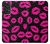 S2933 Pink Lips Kisses on Black Case For Samsung Galaxy A53 5G