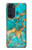 S2906 Aqua Turquoise Stone Case For Motorola Edge 30 Pro