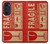 S3552 Vintage Fragile Label Art Case For Motorola Edge 30 Pro