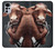 S1271 Crazy Cow Case For Motorola Moto G22