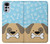 S2669 Cute Dog Paws Bones Cartoon Case For Motorola Moto G22