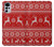 S2835 Christmas Reindeer Knitted Pattern Case For Motorola Moto G22