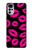 S2933 Pink Lips Kisses on Black Case For Motorola Moto G22