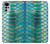 S3414 Green Snake Scale Graphic Print Case For Motorola Moto G22