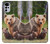 S3558 Bear Family Case For Motorola Moto G22