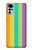 S3678 Colorful Rainbow Vertical Case For Motorola Moto G22