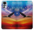 S3841 Bald Eagle Flying Colorful Sky Case For Motorola Moto G22