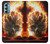 S0863 Hell Fire Skull Case For Motorola Moto G Stylus 5G (2022)