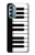 S3078 Black and White Piano Keyboard Case For Motorola Moto G Stylus 5G (2022)