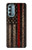 S3804 Fire Fighter Metal Red Line Flag Graphic Case For Motorola Moto G Stylus 5G (2022)