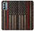 S3804 Fire Fighter Metal Red Line Flag Graphic Case For Motorola Moto G Stylus 5G (2022)
