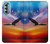 S3841 Bald Eagle Flying Colorful Sky Case For Motorola Moto G Stylus 5G (2022)