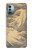 S2680 Japan Art Obi With Stylized Waves Case For Nokia G11, G21