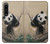 S2210 Panda Fluffy Art Painting Case For Sony Xperia 1 IV