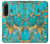 S2906 Aqua Turquoise Stone Case For Sony Xperia 1 IV