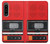 S3204 Red Cassette Recorder Graphic Case For Sony Xperia 1 IV