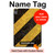 S2231 Yellow and Black Line Hazard Striped Hard Case For iPad Air (2020, 2022), Air 11 (2024,2025,2026), Pro 11 (2022)