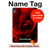 S2898 Red Rose Hard Case For iPad Air (2020, 2022), Air 11 (2024,2025,2026), Pro 11 (2022)
