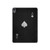 S3152 Black Ace of Spade Hard Case For iPad Air (2022,2020, 4th, 5th), iPad Pro 11 (2022, 6th)